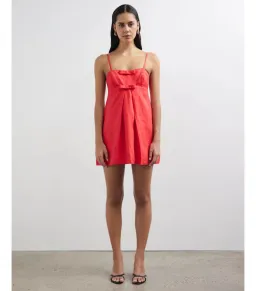 Lover Alchemy Bow Detail Mini Dress Cherry Red Size AU 8 for rent on The Volte - image 1
