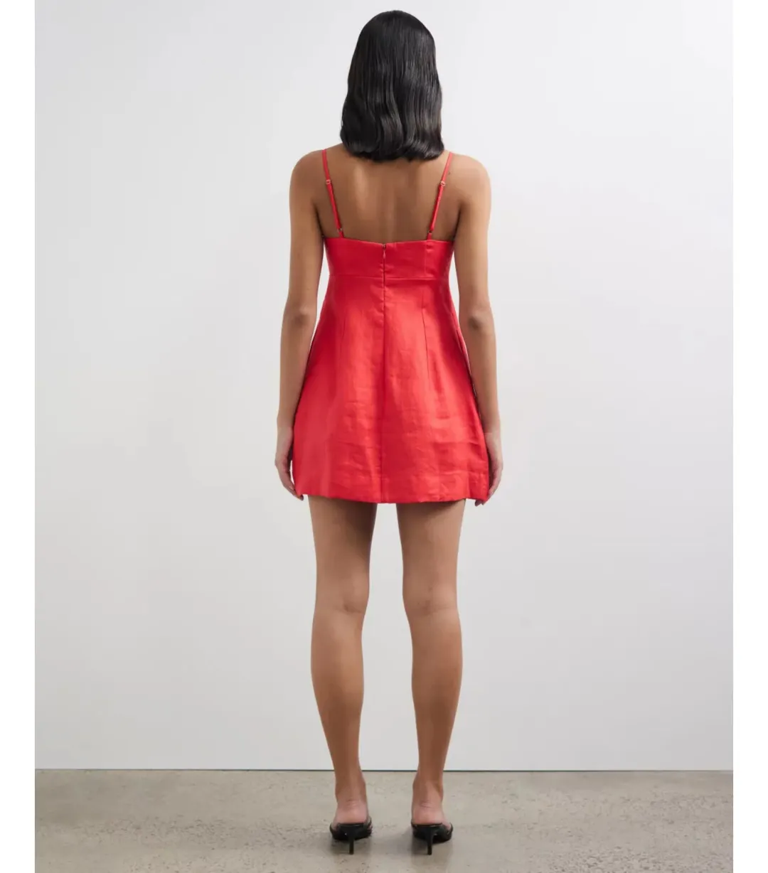 Lover Alchemy Bow Detail Mini Dress Cherry Red Size AU 8 for rent on The Volte - main image