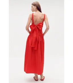 Oroton Tie Back Sundress Poppy Red Size AU 8  for rent on The Volte - image 4
