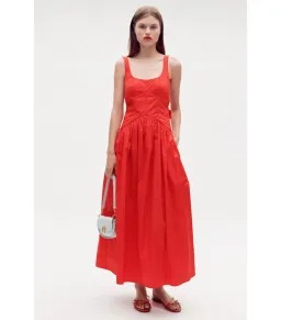 Oroton Tie Back Sundress Poppy Red Size AU 8  for rent on The Volte - image 1