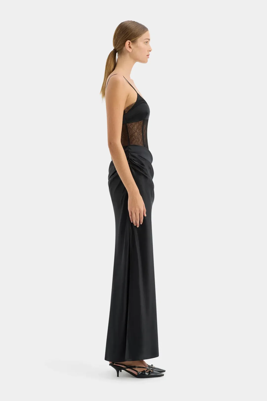 Dunya Draped Gown for rent on The Volte - main image