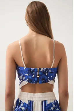 AJE Atomic Scarf Top and Silk Pant Set Size 8  for rent on The Volte - image 3