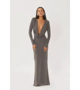 Arcina Ori Jen Maxi Dress Metallic Grey S / AU 8 for rent on The Volte - image 2