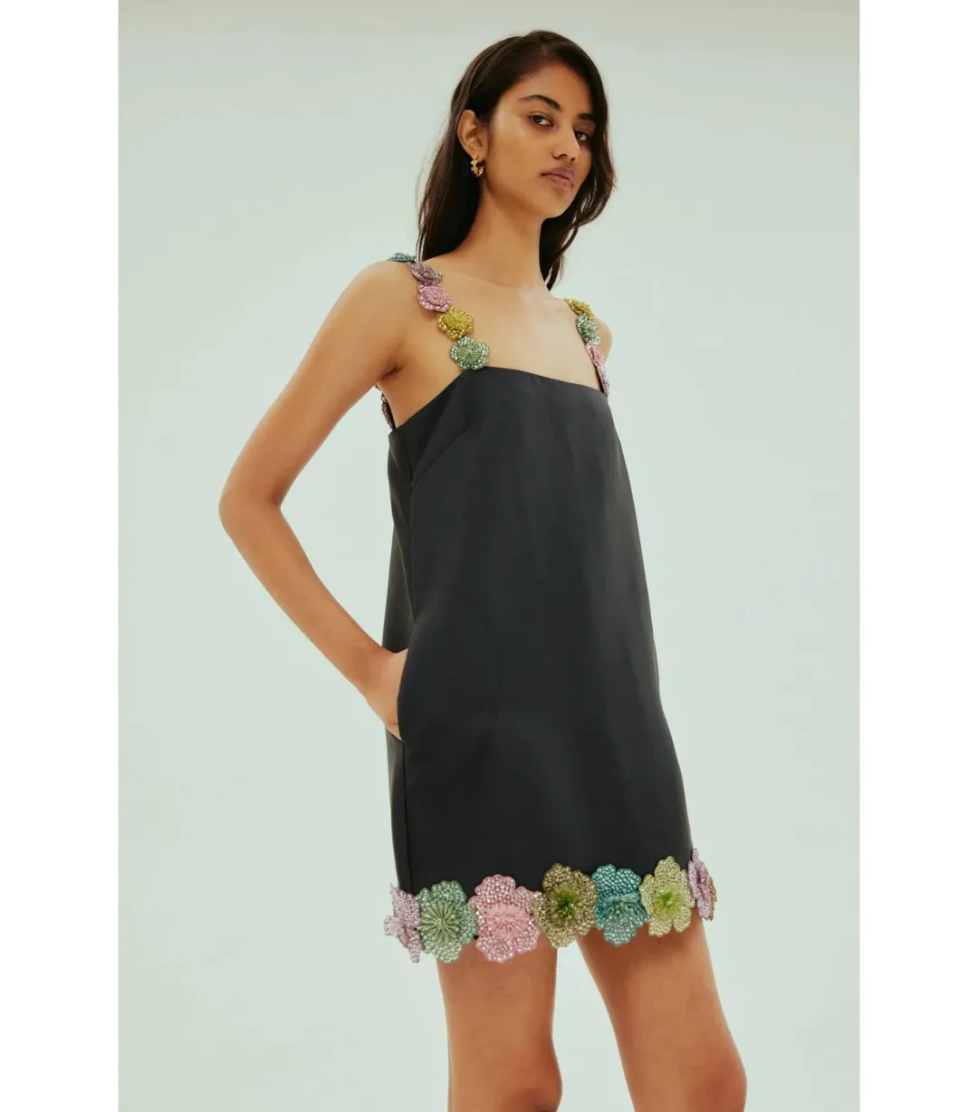 Alemais Lolita Mini Dress Black Size AU 10 for rent on The Volte - main image
