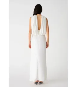 Misha Ketina Gloss Satin Gown Ivory Size 8/S for rent on The Volte - image 5