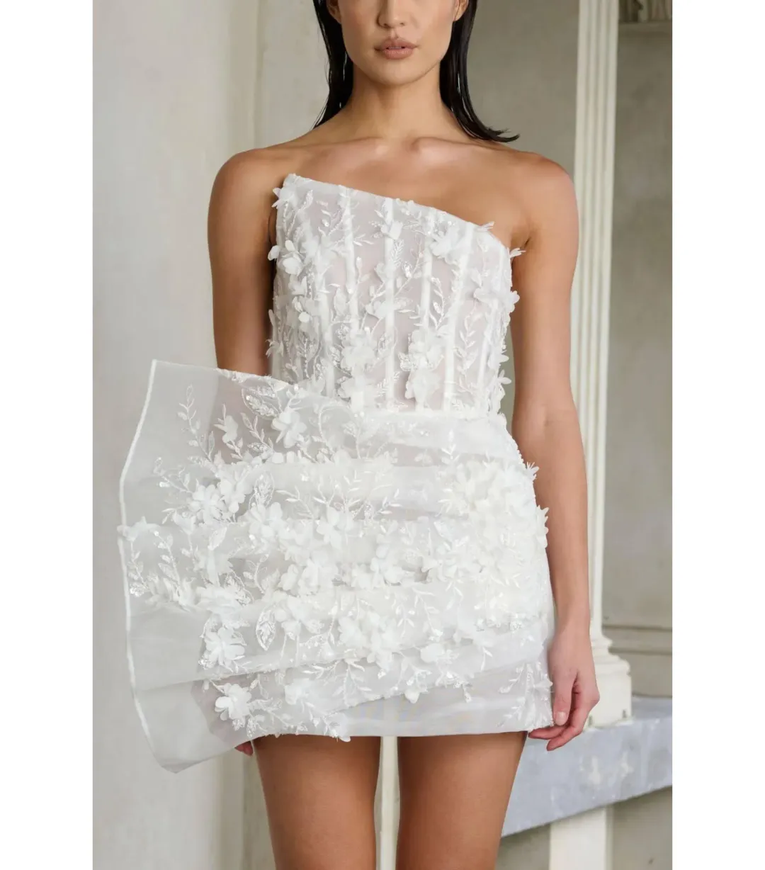 Eliya The Label Azaria Dress White Size S / AU 8  for rent on The Volte - main image