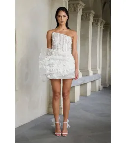 Eliya The Label Azaria Dress White Size S / AU 8  for rent on The Volte - image 1