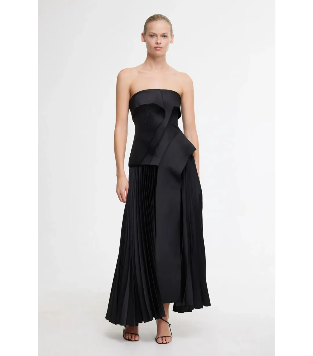 Acler Hammil Midi Dress in Black Size AU 10  for rent on The Volte - main image
