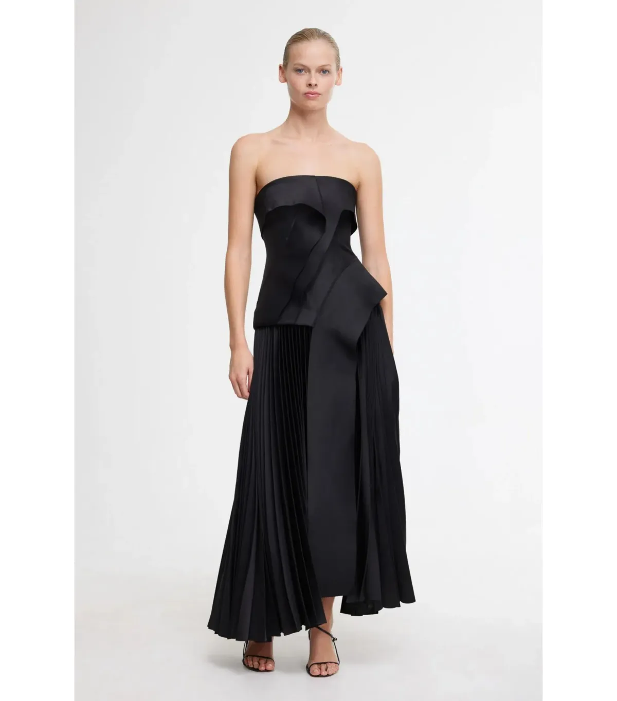Acler Hammil Midi Dress in Black Size AU 10  for rent on The Volte - main image