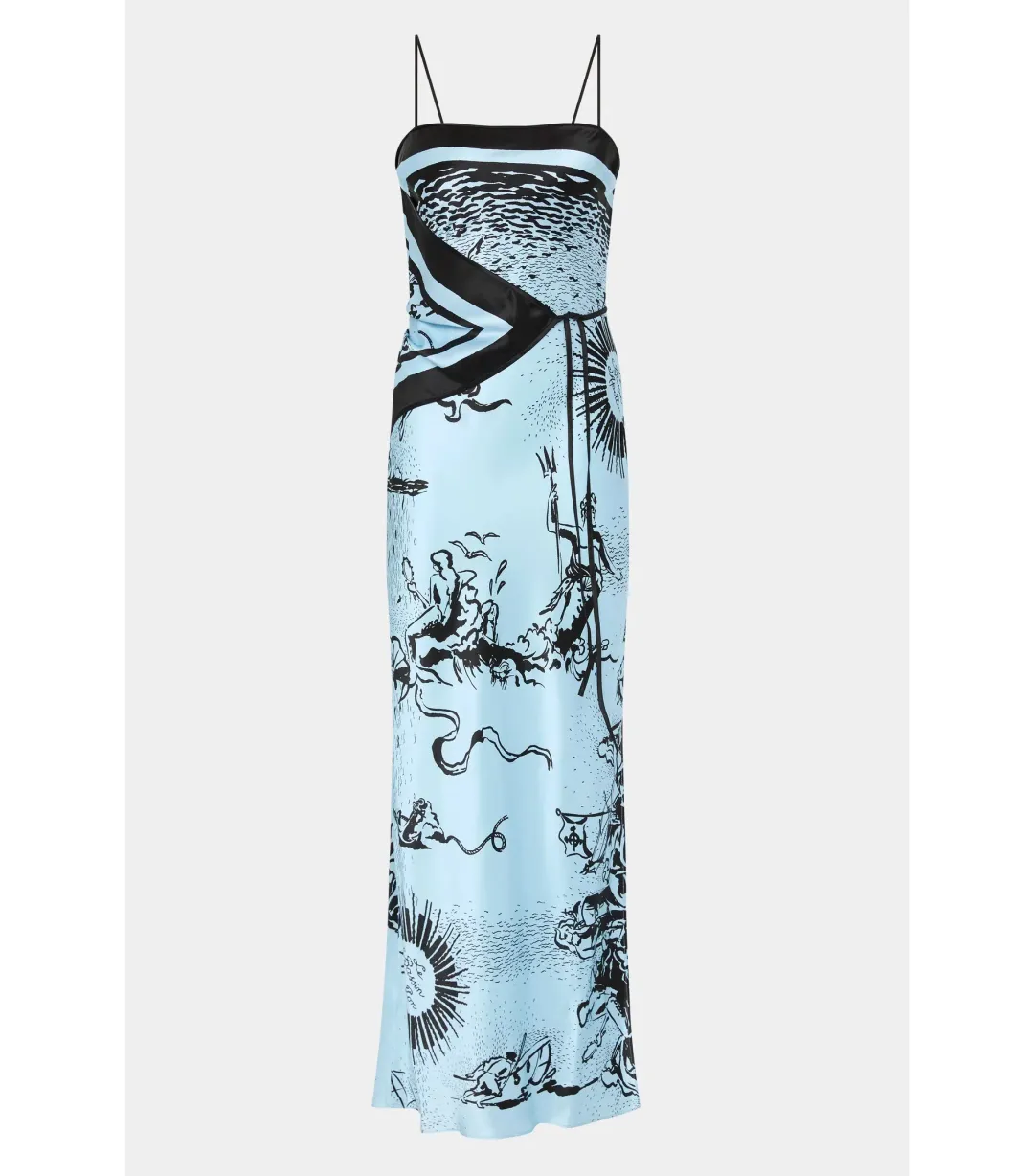 Sir the Label Dreamwood Scarf Midi Dress Brise Soleil Size 1 / AU 8 for rent on The Volte - main image