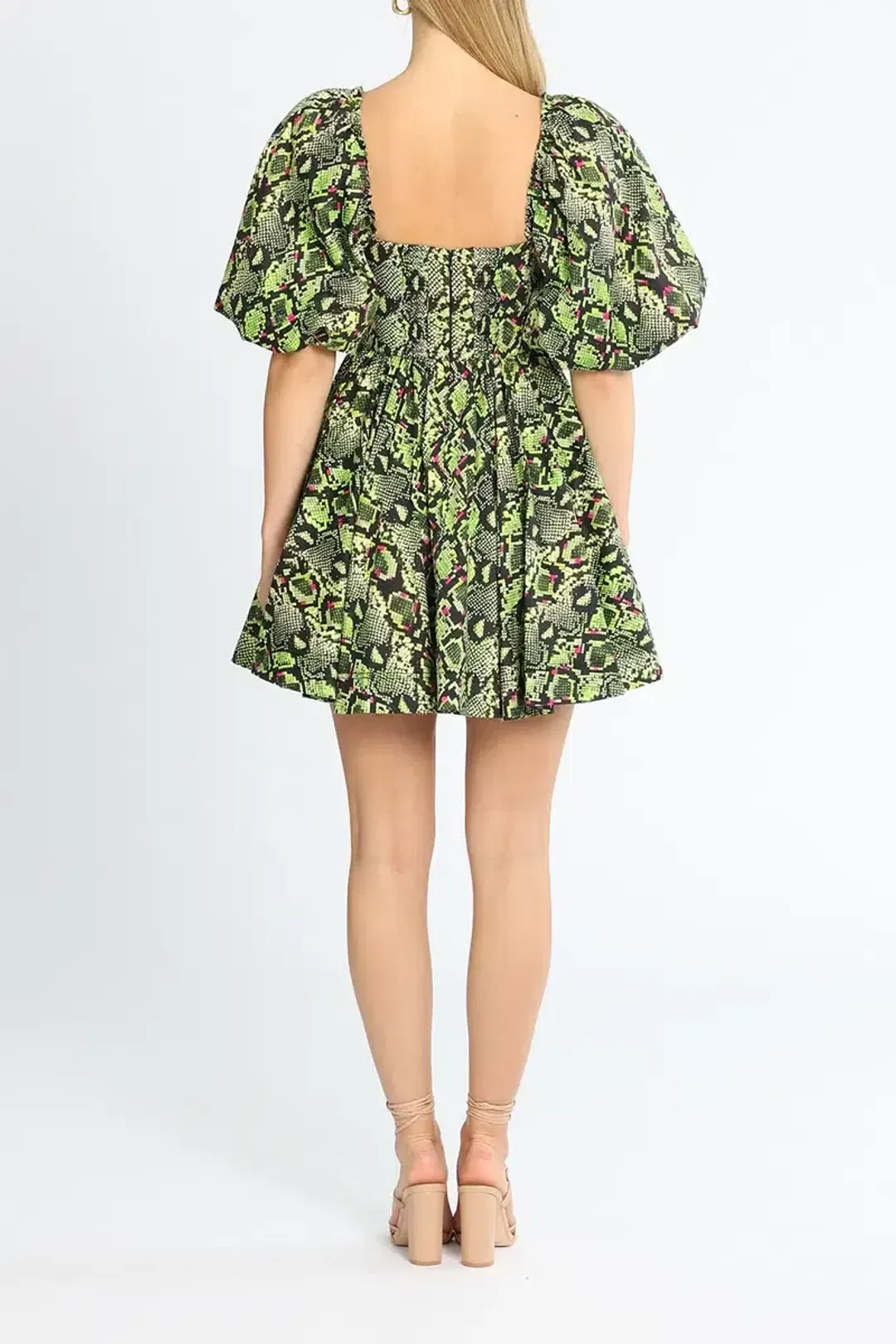 Aje Serpentine Corset Mini Dress Print Size 10 for rent on The Volte - main image