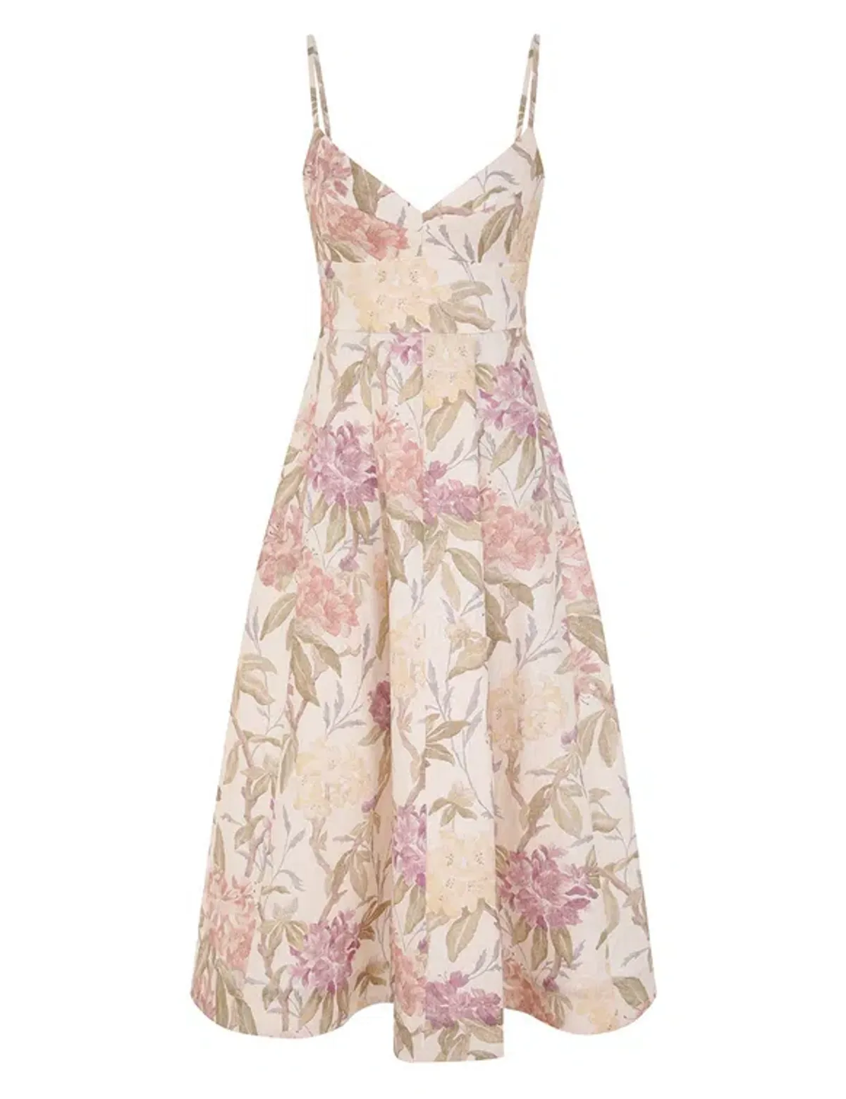 Zimmermann The Illustration Picnic Dress in Cream Inca Lily Size 2/AU 12  for rent on The Volte - main image
