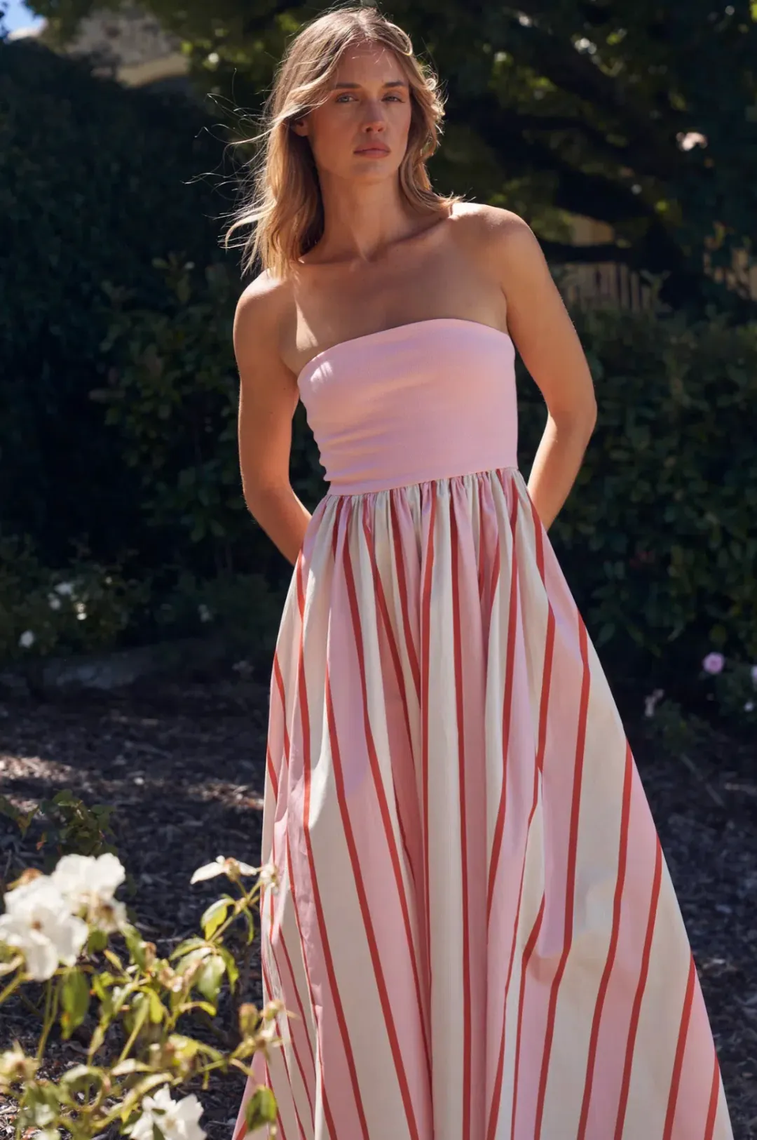 Aston Studio Strapless Maxi Dress Size S / AU 8 for rent on The Volte - main image