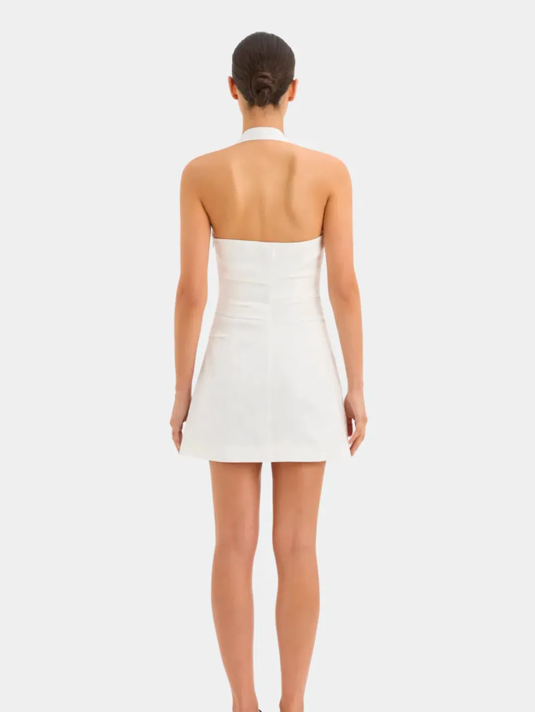 Sir The Label Noemi Halter Mini Dress Ivory Size 1 / AU 8 for rent on The Volte - main image