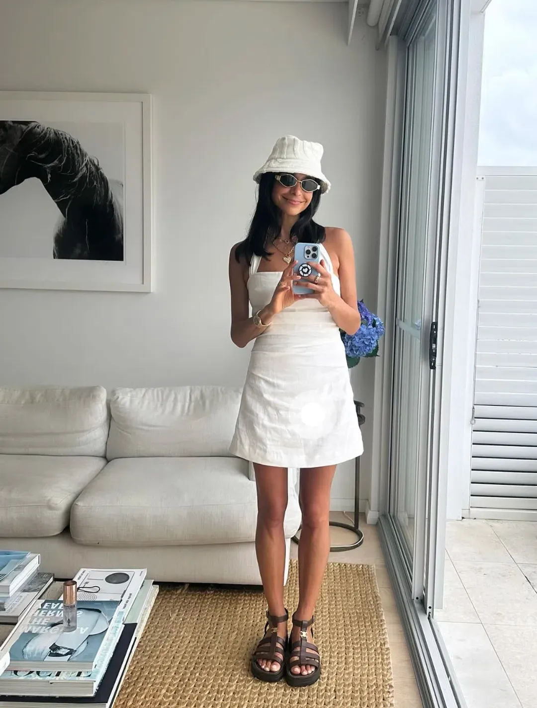 Sir The Label Noemi Halter Mini Dress Ivory Size 1 / AU 8 for rent on The Volte - main image