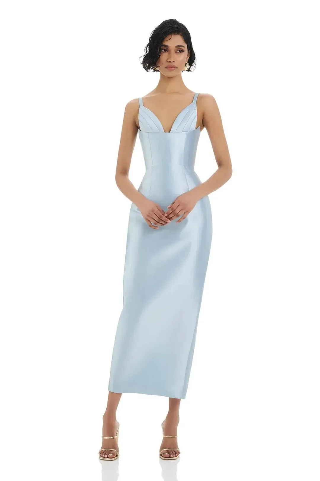 Eliya the Label Annalise Midi Dress Blue Size 10 for rent on The Volte - main image