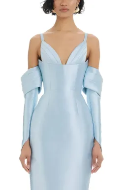 Eliya the Label Annalise Midi Dress Blue Size 10 for rent on The Volte - image 2