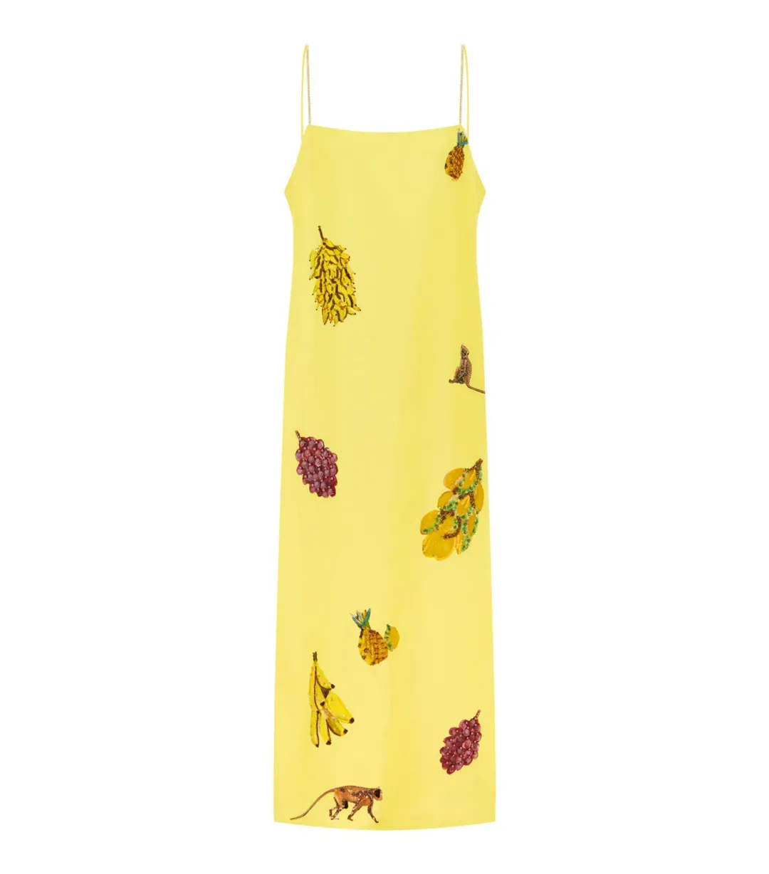Alemais Diamond Dancer Midi Dress Yellow Size AU 10  for rent on The Volte - main image