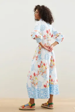 Binny Viva La Frida Midi Dress Multi Size 8 for rent on The Volte - image 2