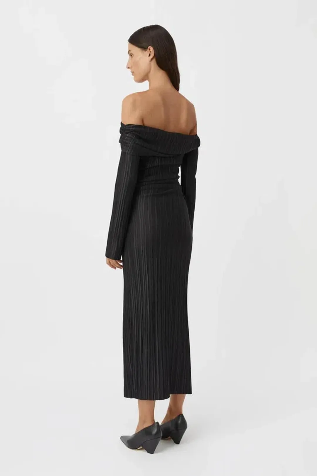 Camilla and Marc Shaw Midi Dress Black Size 12 for rent on The Volte - main image