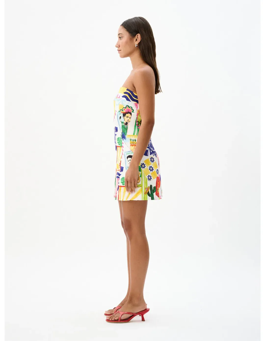 Roame Alba Mini Dress in Hola Tulum Size 10 for rent on The Volte - main image