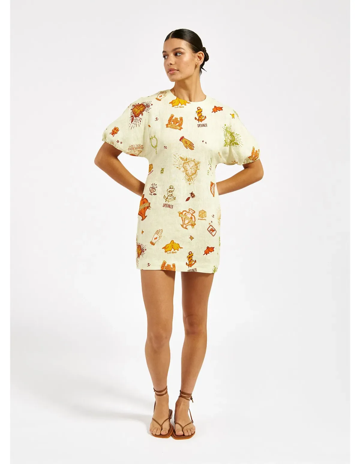 Roame Oasis Mini Dress Print Size 10 for rent on The Volte - main image