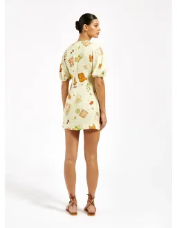 Roame Oasis Mini Dress Print Size 10 for rent on The Volte - image 3