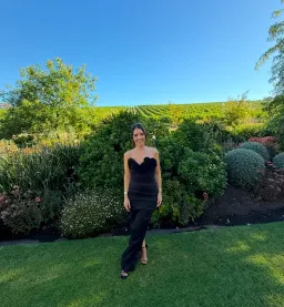 Rachel Gilbert Ren Floor Length Gown in Black (Size 0 / AU 6) for rent on The Volte - image 2