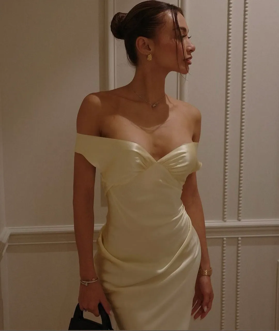 Natalie Rolt Bridget Dress Lemon Yellow Size 8 for rent on The Volte - main image