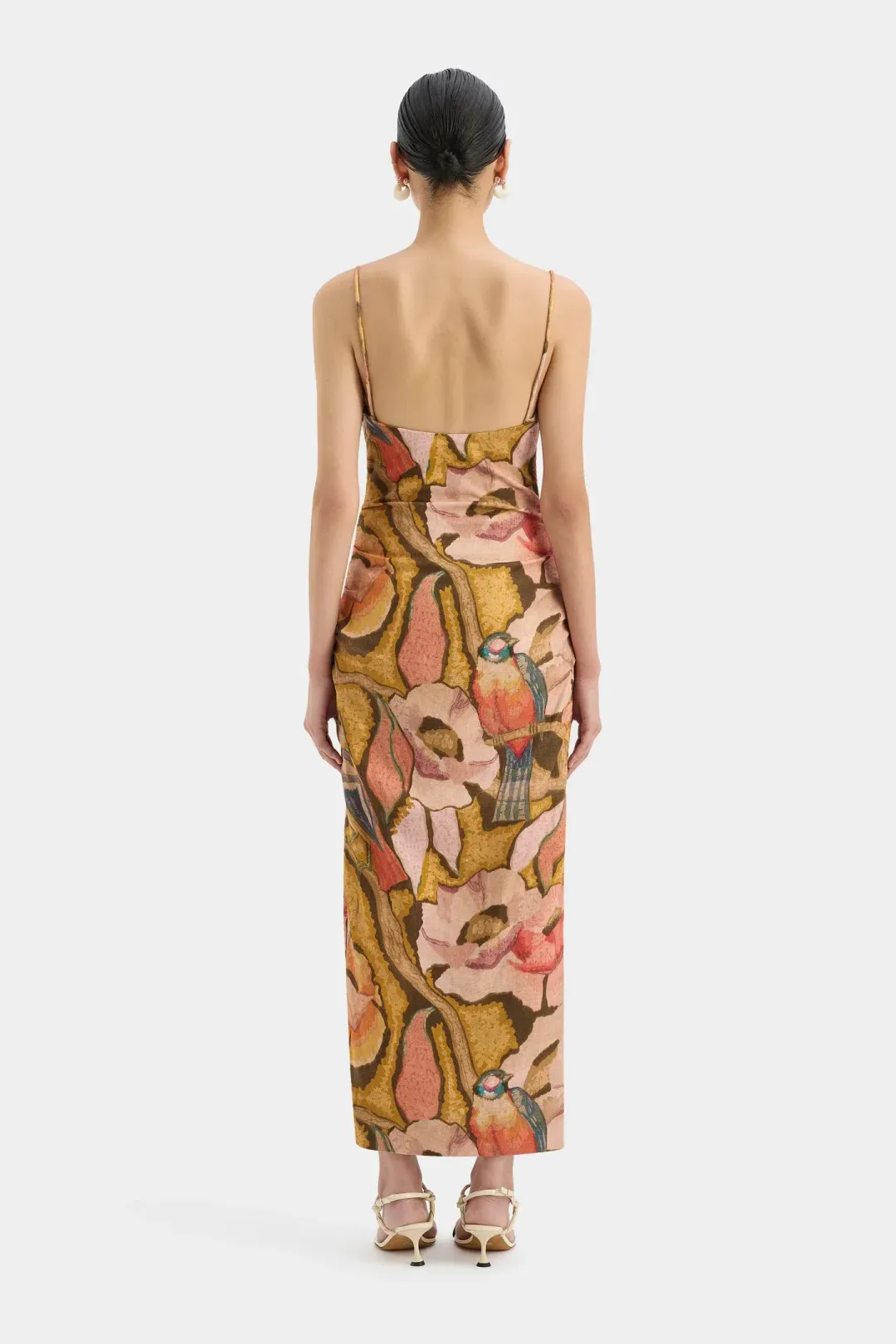 Sir the Label Talulah Column Dress Sanderling Floral (Size 1 / AUS 8) for rent on The Volte - main image