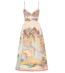 Zimmermann Tallow Tucked Bodice Dress in Nautical Map Size 2 / AU 12 for rent on The Volte - image 3