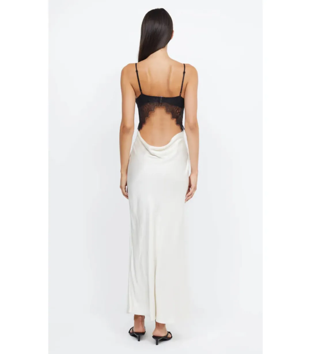 Bec & Bridge Emery Lace Maxi Dress Ivory/Black Size AU 6 for rent on The Volte - main image
