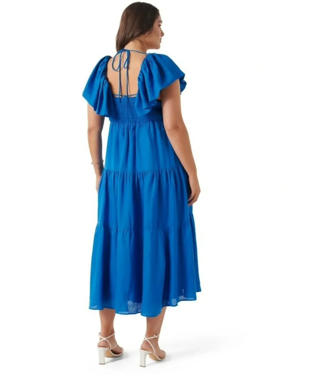 Forever New Karissa Maxi Dress Blue Size AU 8 for rent on The Volte - main image
