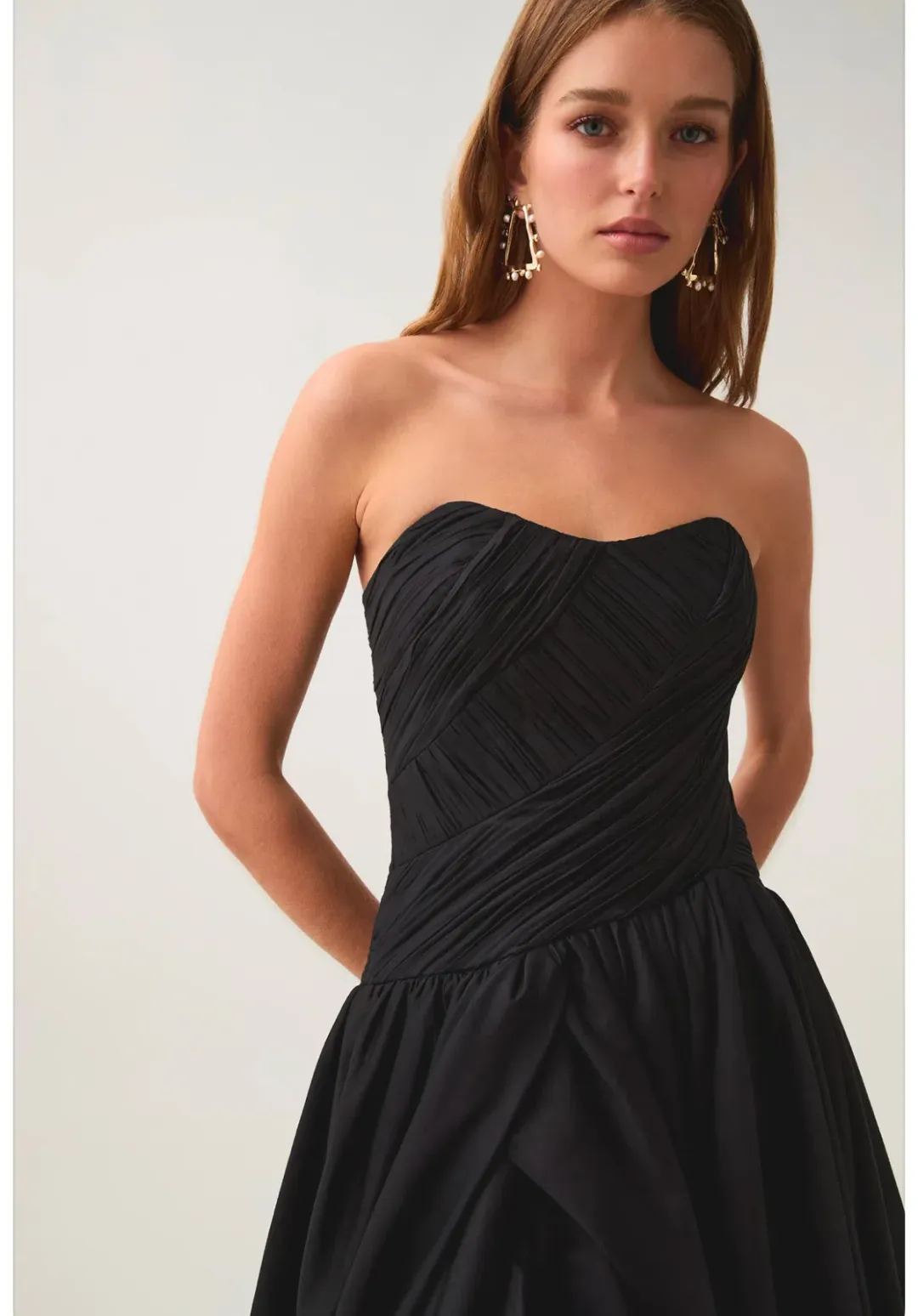 Aje Spatial Maxi Dress Black Size 4 for rent on The Volte - main image