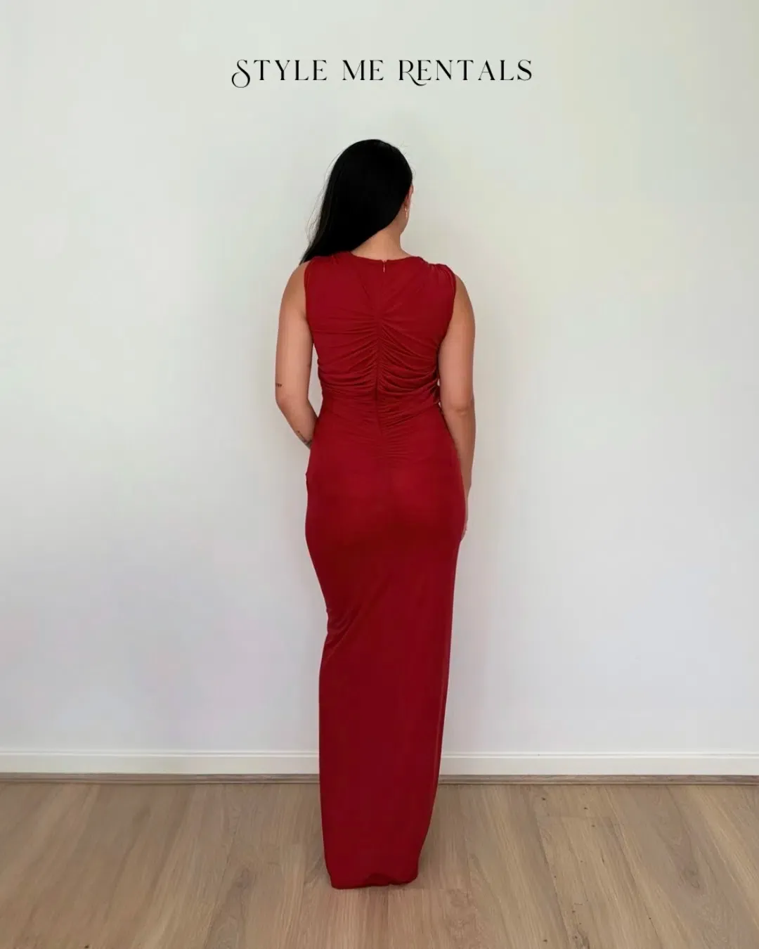 Christopher Esber Venus Tank Dress Cherry Size 8 for rent on The Volte - main image