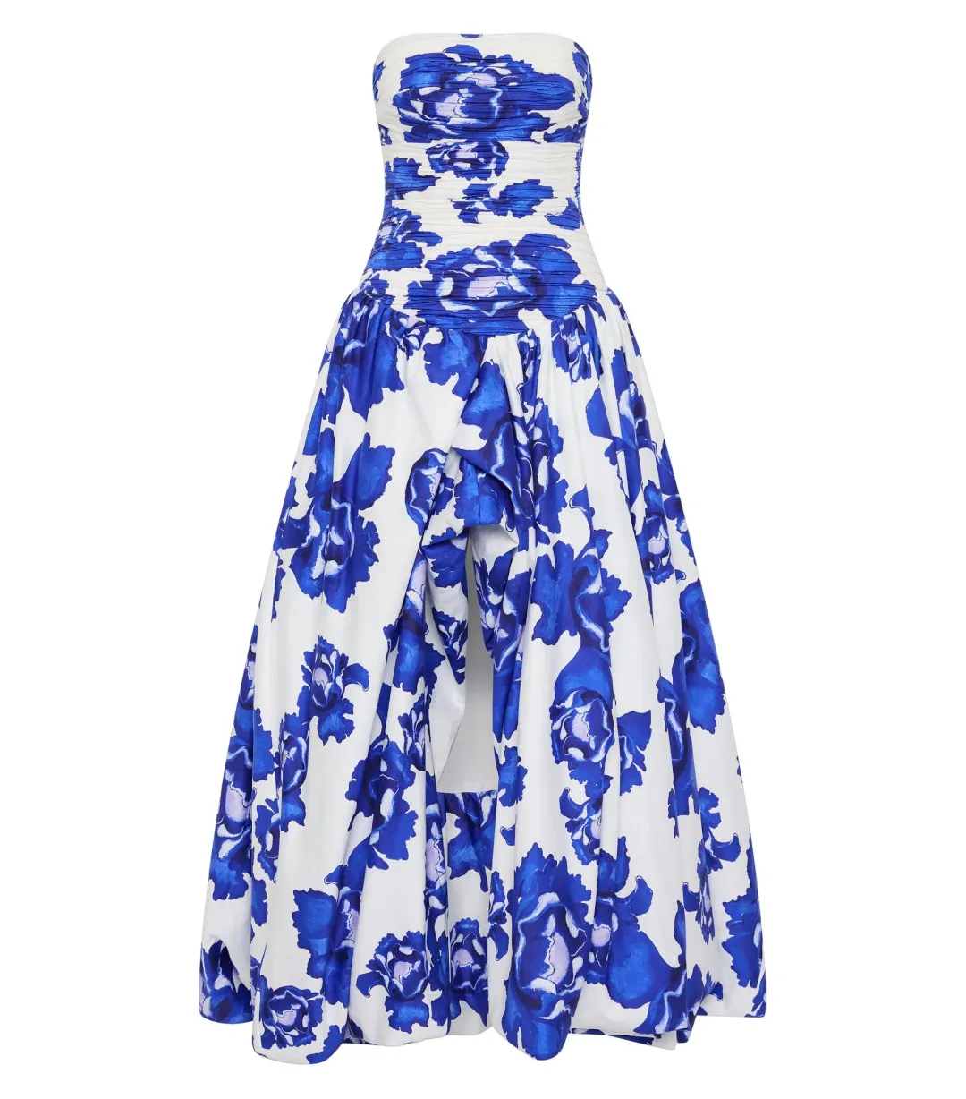 Aje Behold Maxi Dress in Boldly Blooming Cobalt Size AU 6  for rent on The Volte - main image