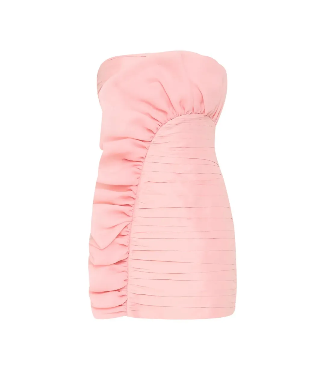 Aje Telma Mini Dress in Pink Quartz Size AU 10 for rent on The Volte - main image
