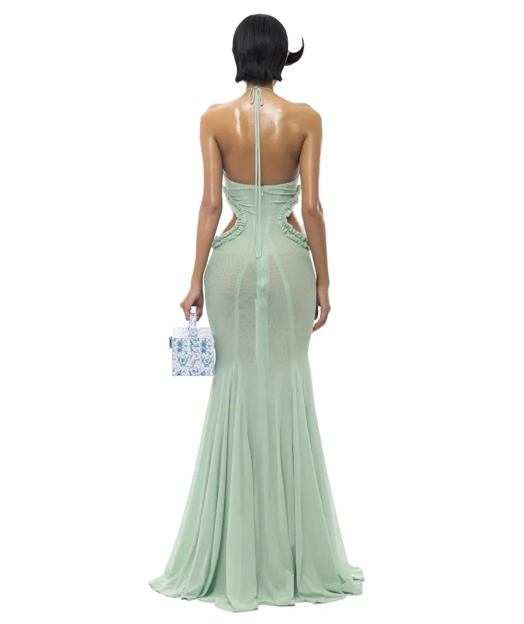Huelleyrose Darya Dress Green Size AU 8 for rent on The Volte - main image