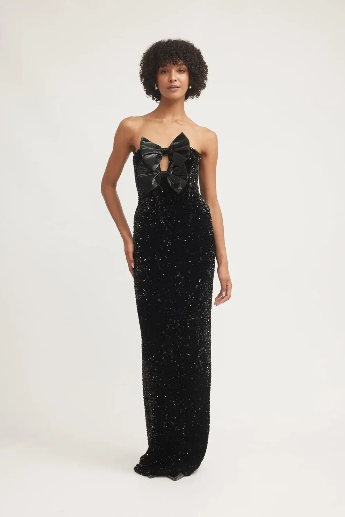 TOJHA Harlynne Dress Black Sequin Size M / AU 10 for rent on The Volte - main image