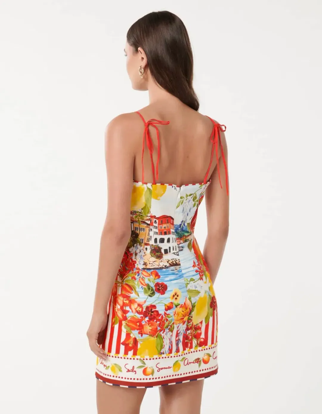 Forever New Sierra Printed Mini Dress in Multi Size AU 10 for rent on The Volte - main image