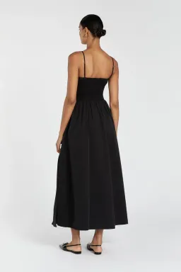 DISSH Milano Cotton Midi Dress Black Size 8 for rent on The Volte - image 3