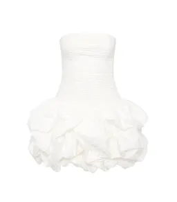 Aje Violette Bubble Hem Mini Dress Ivory Size AU 8 for rent on The Volte - image 6