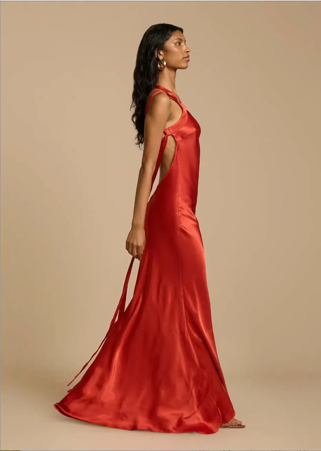 Arcina Ori Monqiue Dress Rust Size S / AU 8 for rent on The Volte - main image