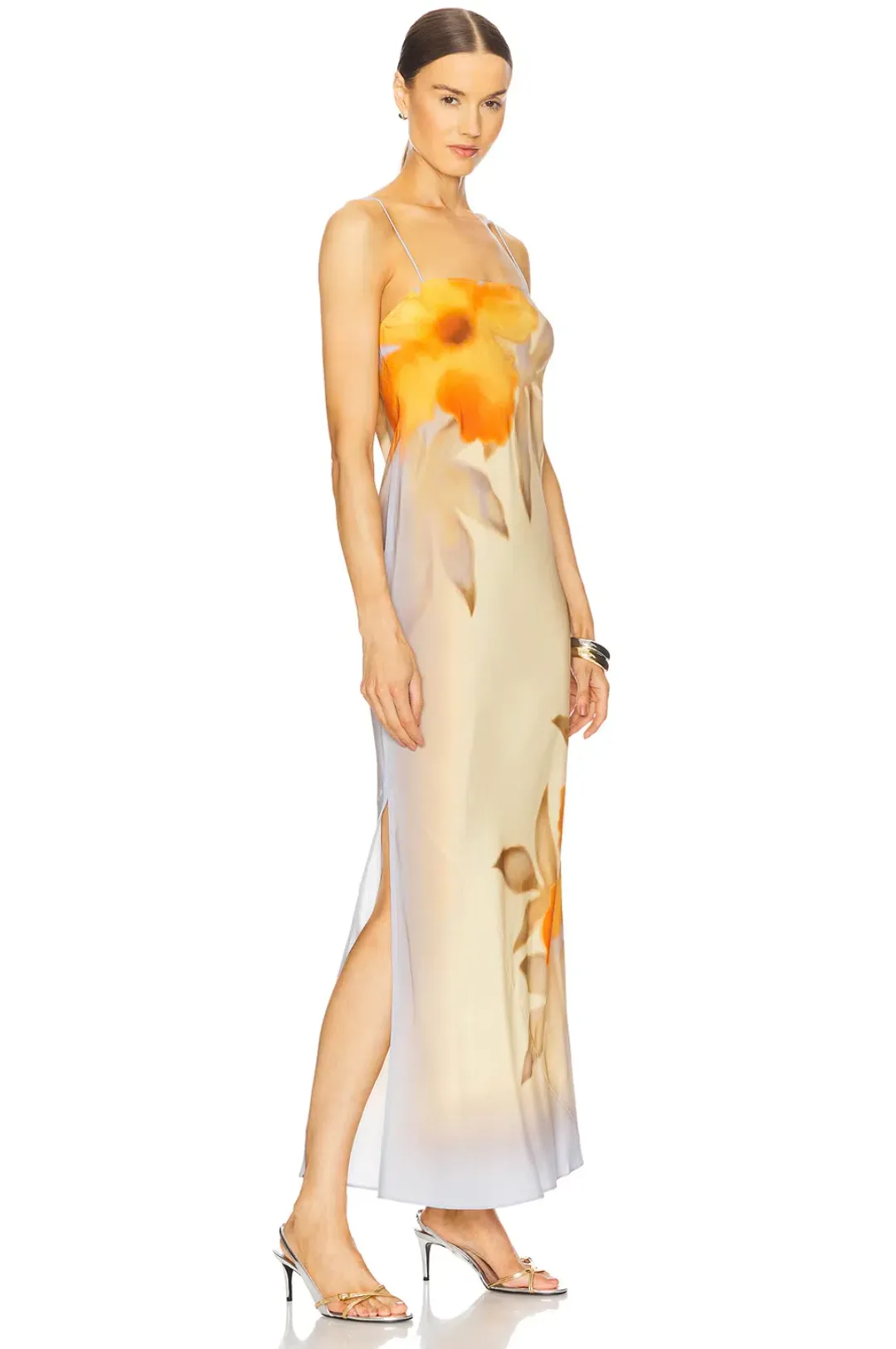SIR The Label - Serene Slip Maxi Dress in Sequoia Floral Size 0 / AU 6 for rent on The Volte - main image