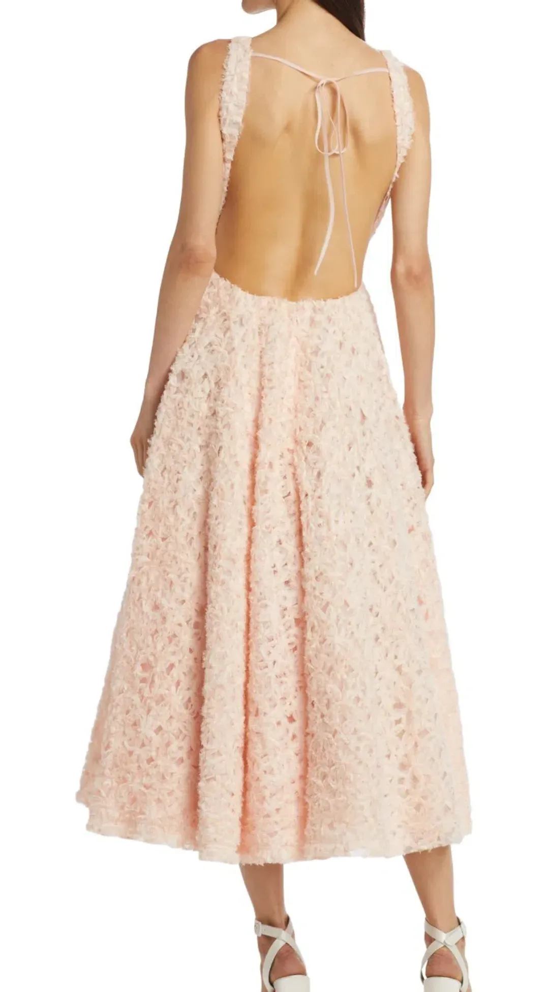 AJE Quintette Midi Dress in Pink Size 10 for rent on The Volte - main image