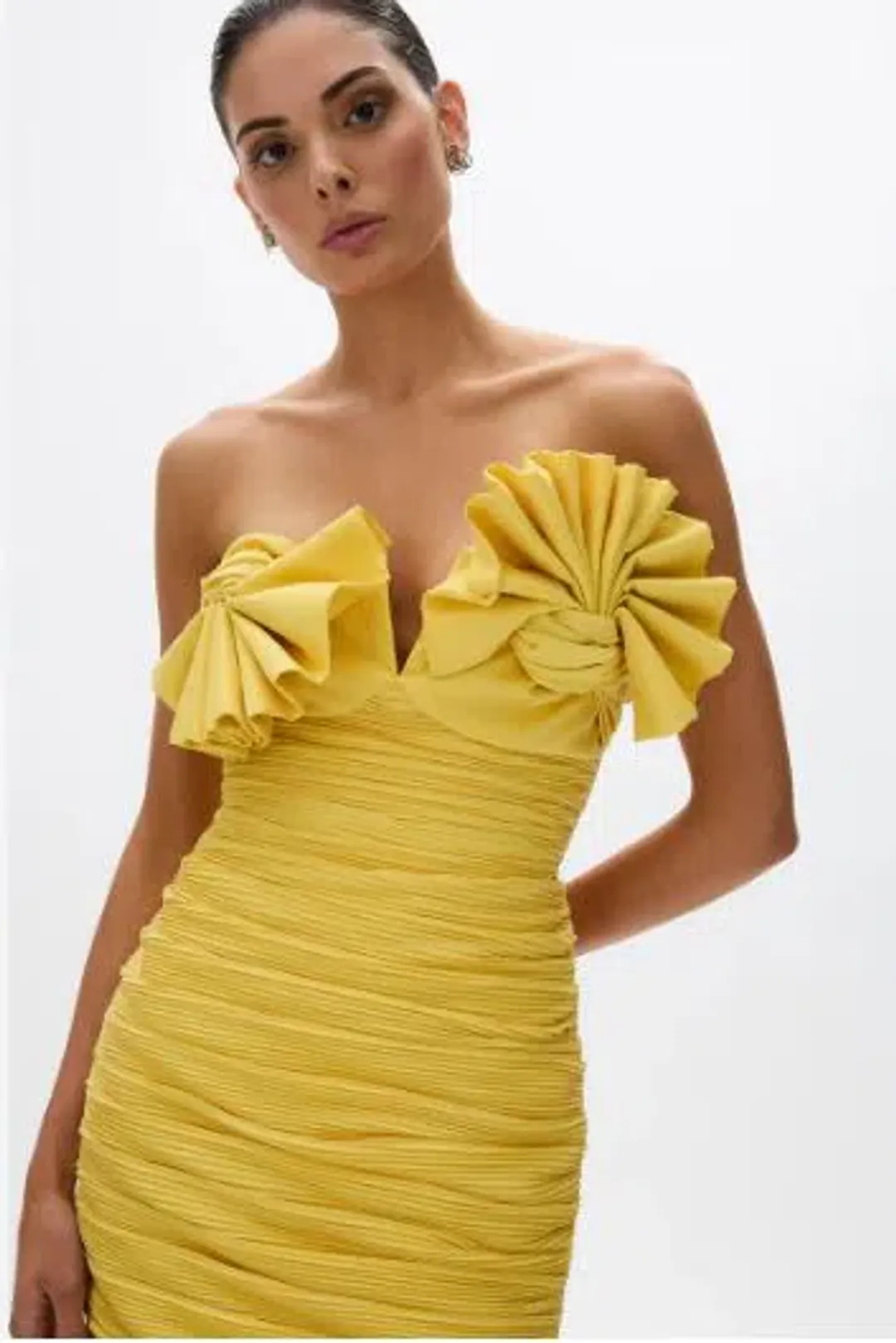 Rachel Gilbert Jensen Dress in Primrose Size 8 for rent on The Volte - main image