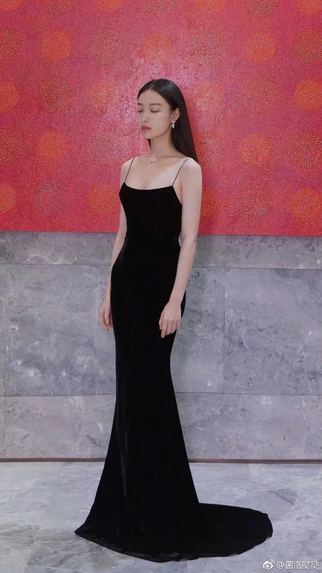 Alex Perry Kim Velvet Slip Dress Black Size AU 6  for rent on The Volte - main image