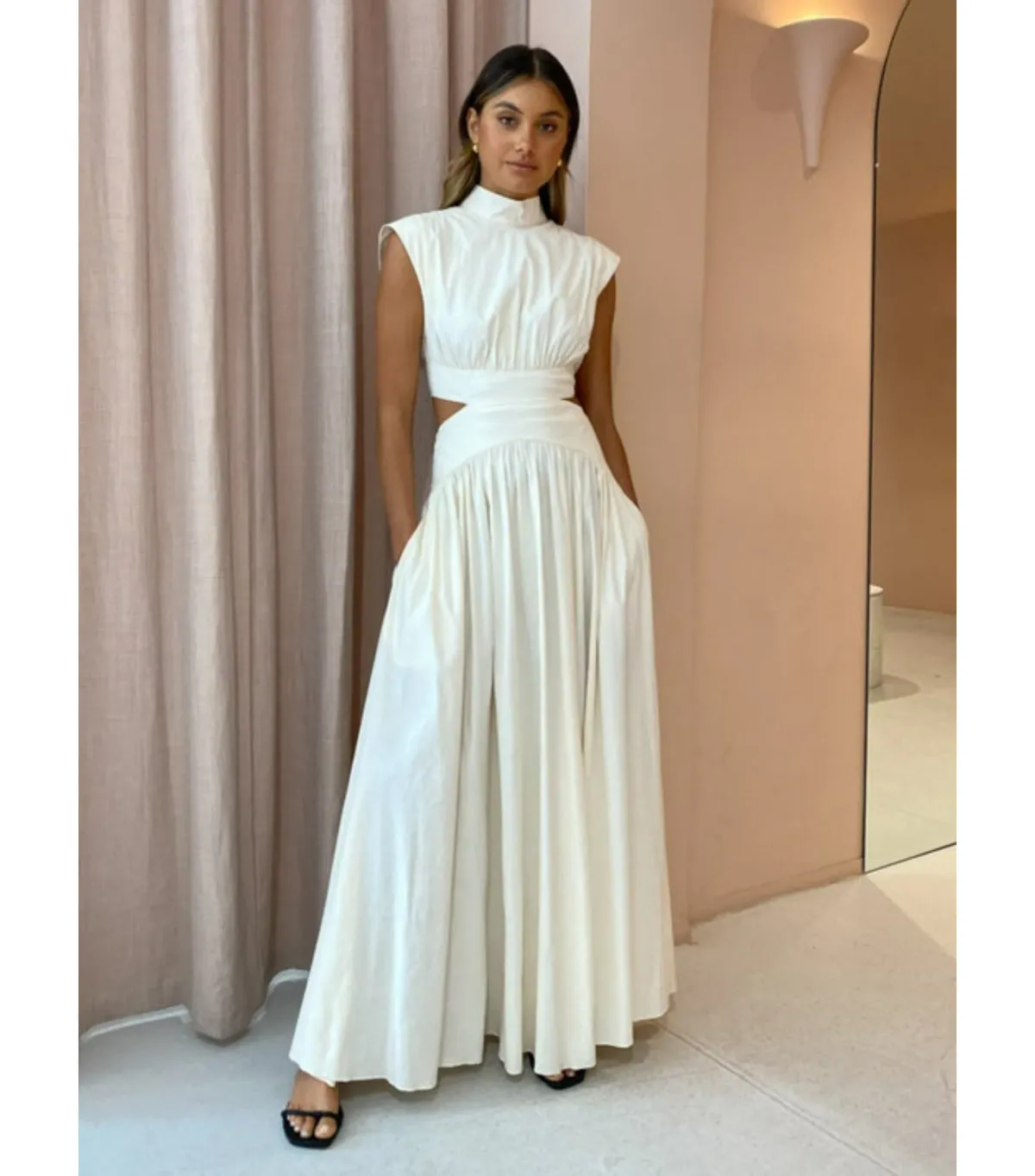 Camilla and Marc Oriella Dress in Cream Size AU 6 for rent on The Volte - main image