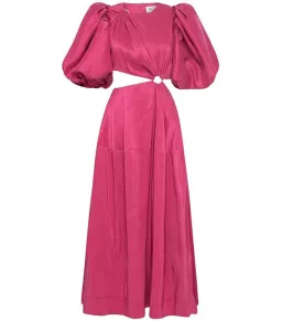 Aje Vanades Cut Out Ring Dress in Fuchsia Pink Size AU 6  for rent on The Volte - image 5