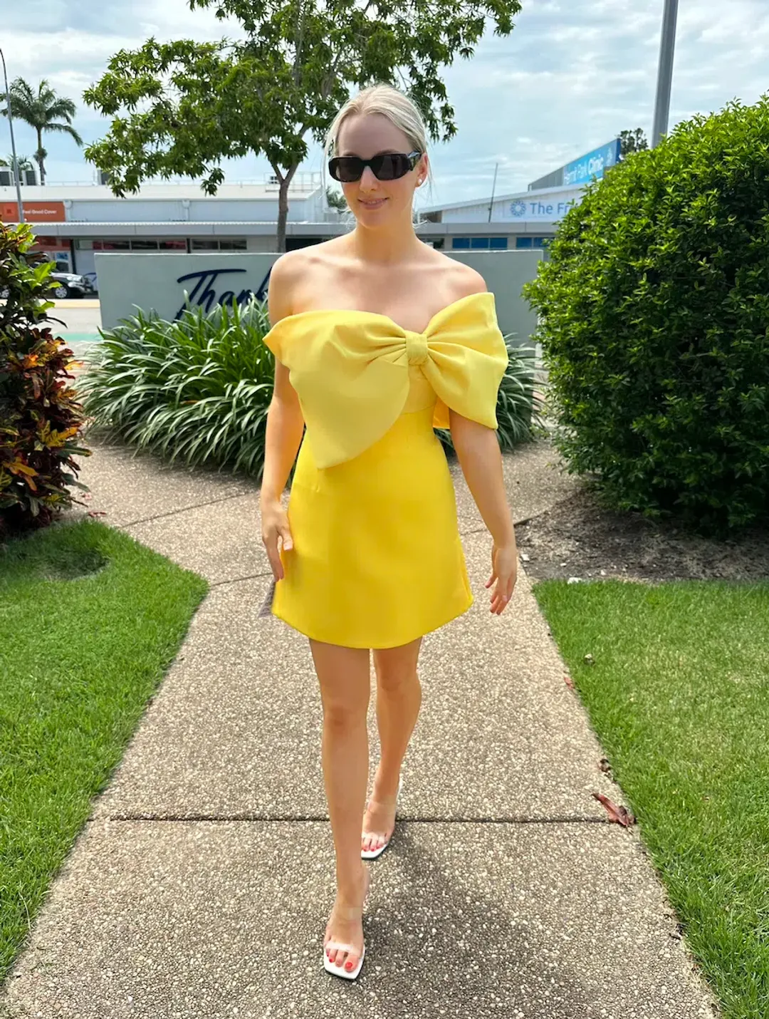 Rachel Gilbert Kace Mini Dress Gold Size 1 / AU 8 for rent on The Volte - main image